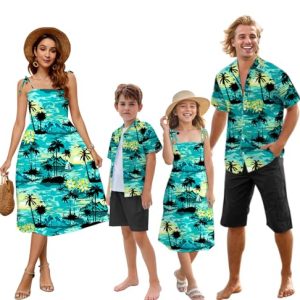 Family Matching Outfits - Hawaiian Shirts & Sundresses for All Ages